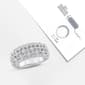Sterling Silver 1/10ct Diamond Wide Band Eternity Ring - image 7