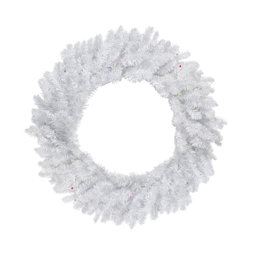 Northlight 30in. Multicolor LED Snow White Christmas Wreath