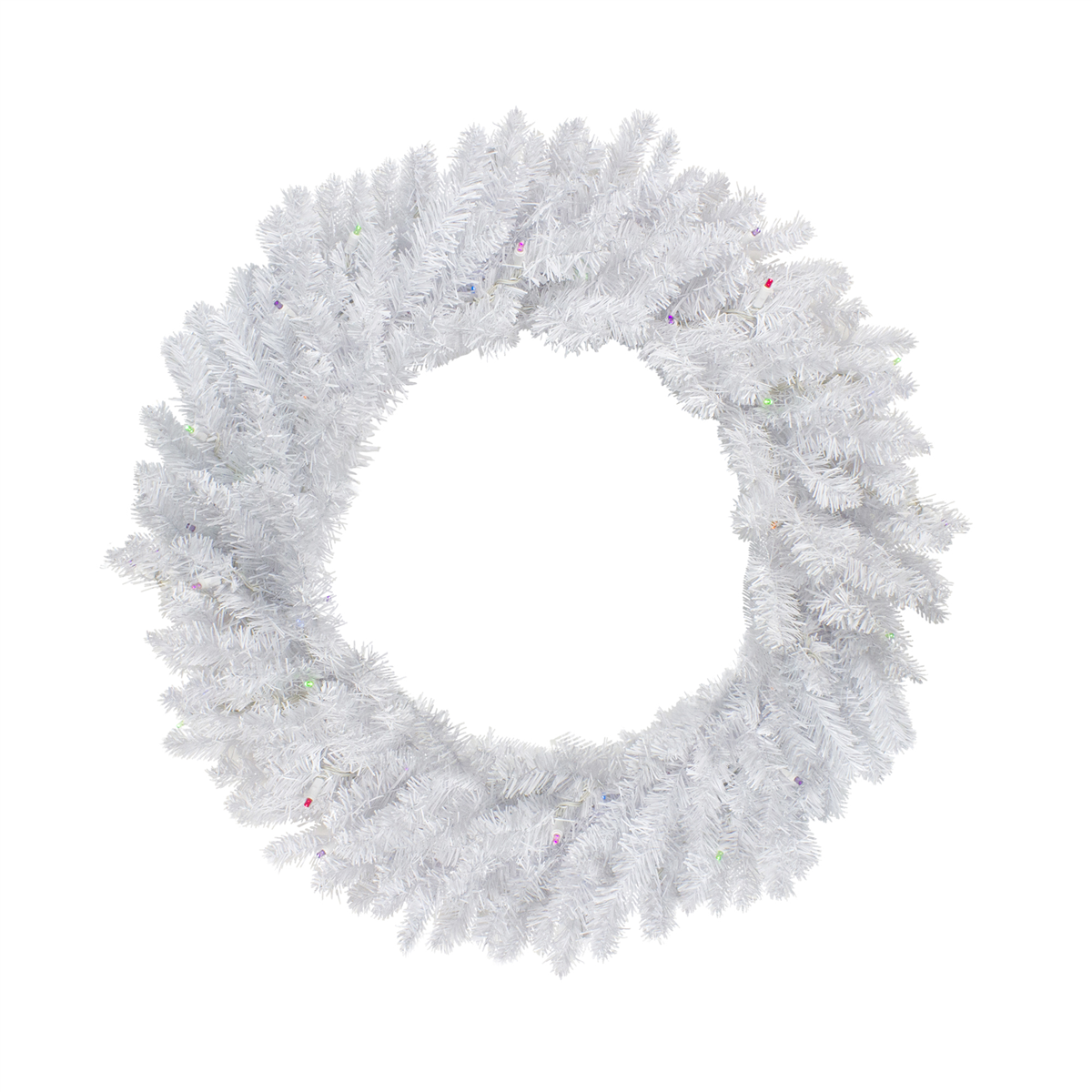 Northlight 30in. Multicolor LED Snow White Christmas Wreath