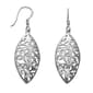 Marsala Fine Silver-Plated Filigree Marquise Drop Earrings - image 1