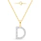 Nova Star(R) Gold Plated Lab Grown Diamond Initial D Pendant - image 1