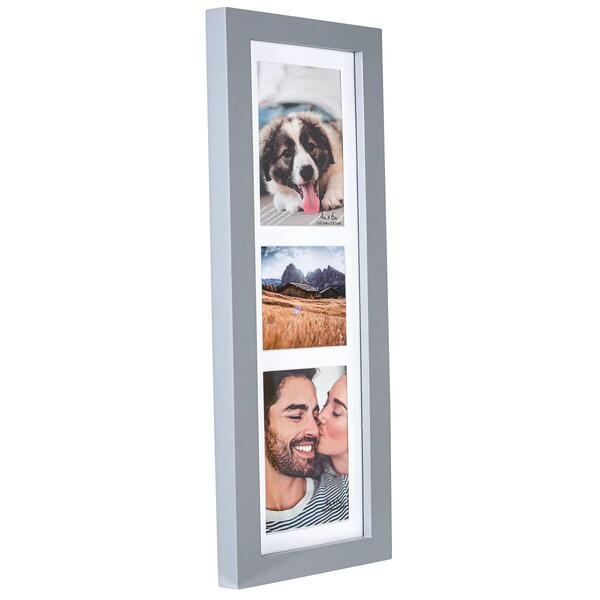 Malden 3-Opening Grey Gallery Frame - 4x6 & 4x4 - image 