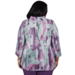 Plus Size Alfred Dunner Vail Floral Brushstroke Cowl Neck Blouse - image 2