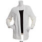 Womens Napa Valley Long Sleeve Pointelle Open Front Cardigan - image 3