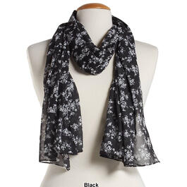 Renshun Small Floral Oblong Scarf