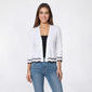 Womens 89th & Madison 3/4 Sleeve Chevron Tipped Shrug - image 1