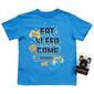 Boys &#40;8-20&#41; Audio Council Eat Sleep Game Repeat Tee - Turquoise - image 1