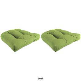 Jordan Manufacturing Textured Wicker Chair Cushions - Set Of 2