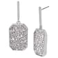 Steve Madden Pave ID Tag Drop Earrings - image 1