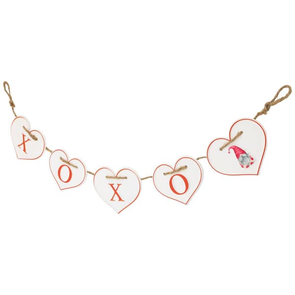 Northlight Seasonal Hearts XOXO Valentine''s Day Metal Banner