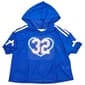 Girls (7-16) Jolie & Joy Short Sleeve Hooded Varsity Sequin Top - image 1