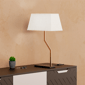 Infibrite 25 in. Angled Brass Table Lamp with Textured Shade - image 6