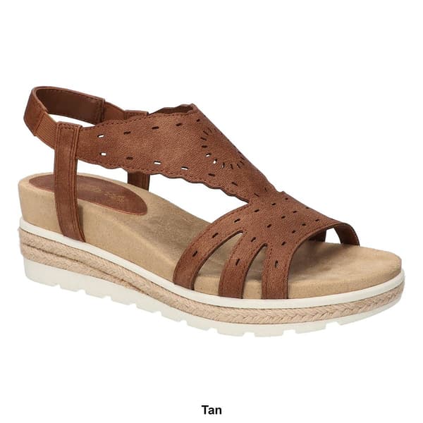 Womens Easy Street Fran Slingback Wedge Sandals