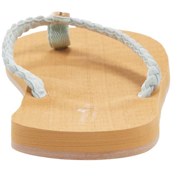 Womens Caribbean Joe Braided Medallion Thong Sandals