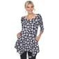 Womens White Mark Geometric Circle Tunic Top - image 6
