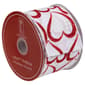 Northlight Seasonal 30ft. Glitter Outline Hearts Craft Ribbon - image 1