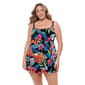 Plus Size Great Lengths Empire Princess Seam Swim Dress - image 1