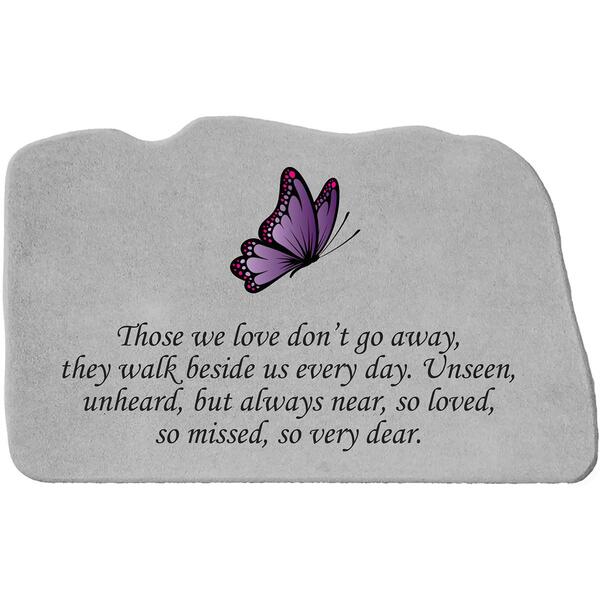 Kay Berry Those We Love Purple Butterfly Memory Stone - image 