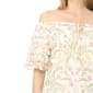 Womens Cece Off the Shoulder Ruffle Sleeve Floral Blouse - image 3