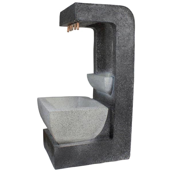 Northlight Seasonal 26in. LED Lighted Water Fountain with Planter