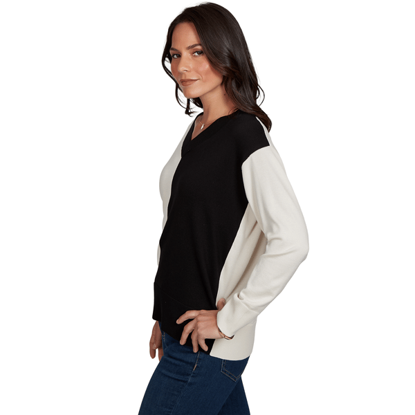 Petite Skye’s the Limit Signature Sweaters Color Block Sweater