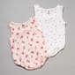 Baby Girl (NB-9M) Chick Pea 2pk. Strawberry Tank Bodysuits - image 2
