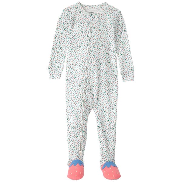 Baby Girl (12-24M) Carter''s 1Pc Strawberry Cotton Pajama - image 
