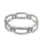 Bella Uno Silver Rectangle Stretch Bracelet - image 1