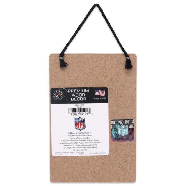Open Road Ravens Jackson Hanging Wood Wall Decor