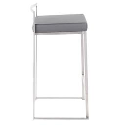 LumiSource Fuji Contemporary Stackable Counter Stools - Set of 2