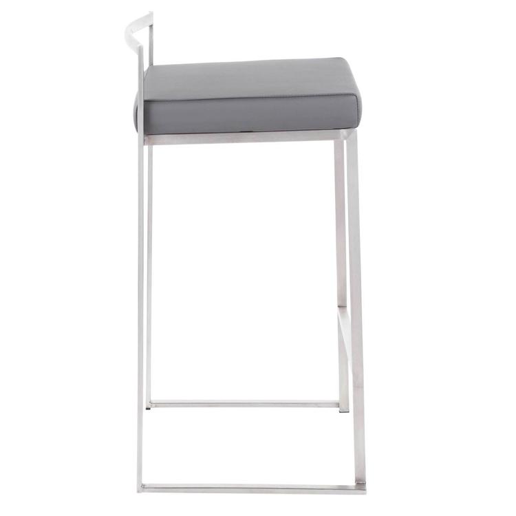LumiSource Fuji Contemporary Stackable Counter Stools - Set of 2