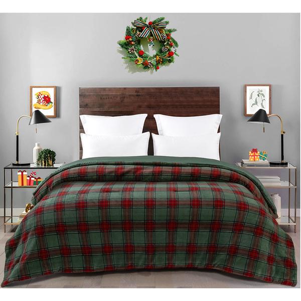 Ashley Cooper(tm) Mistletoe Plaid Plush Comforter - image 