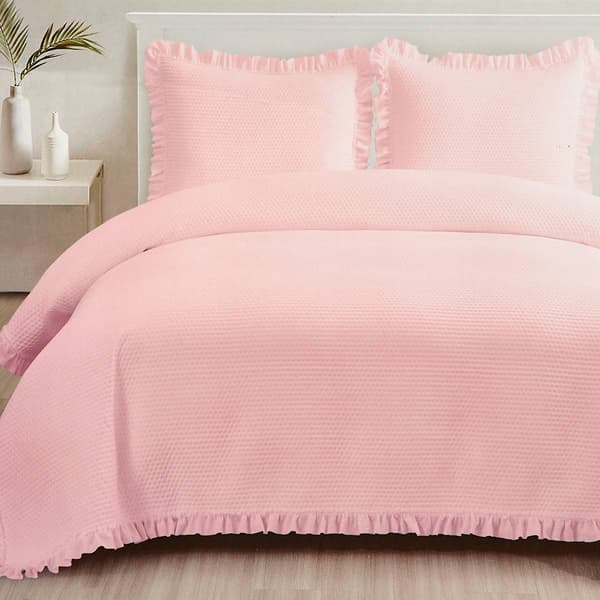 Spirit Linen Home Emma Ruffled Quilt Set - image 