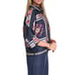 Womens Halston 3/4 Roll Tab Sleeve Geometric Scarf Blouse - image 3