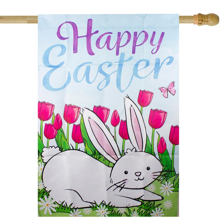 Northlight 28in. Happy Easter Bunny House Flag