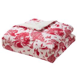 Hallmark Red Toile 4pc. Holiday Comforter Set