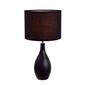 Simple Designs Oval Bowling Pin Base Ceramic Table Lamp - image 1