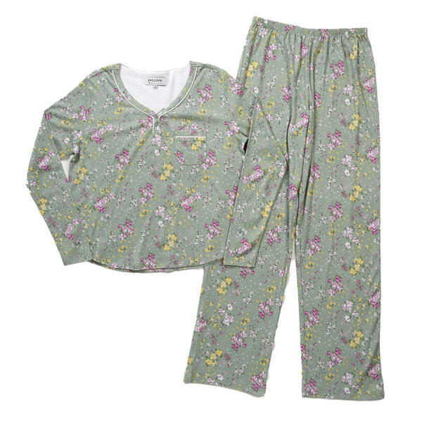 Petite Karen Neuburger Breezy Blossom Floral Pajama Set - image 