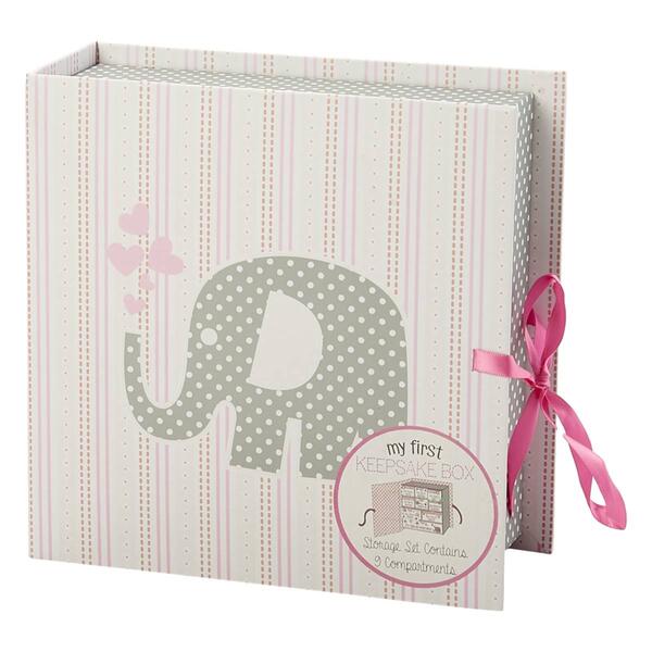 Baby Tri-Coastal Elephant Keepsake Box - image 