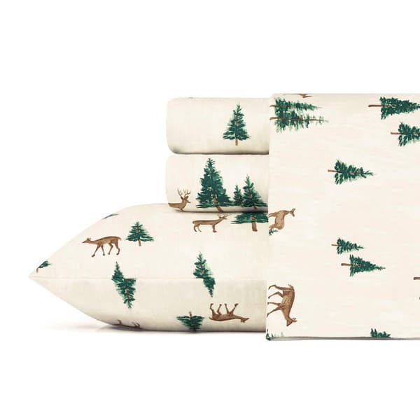 Eddie Bauer Deer Hollow Flannel Sheet Set - image 