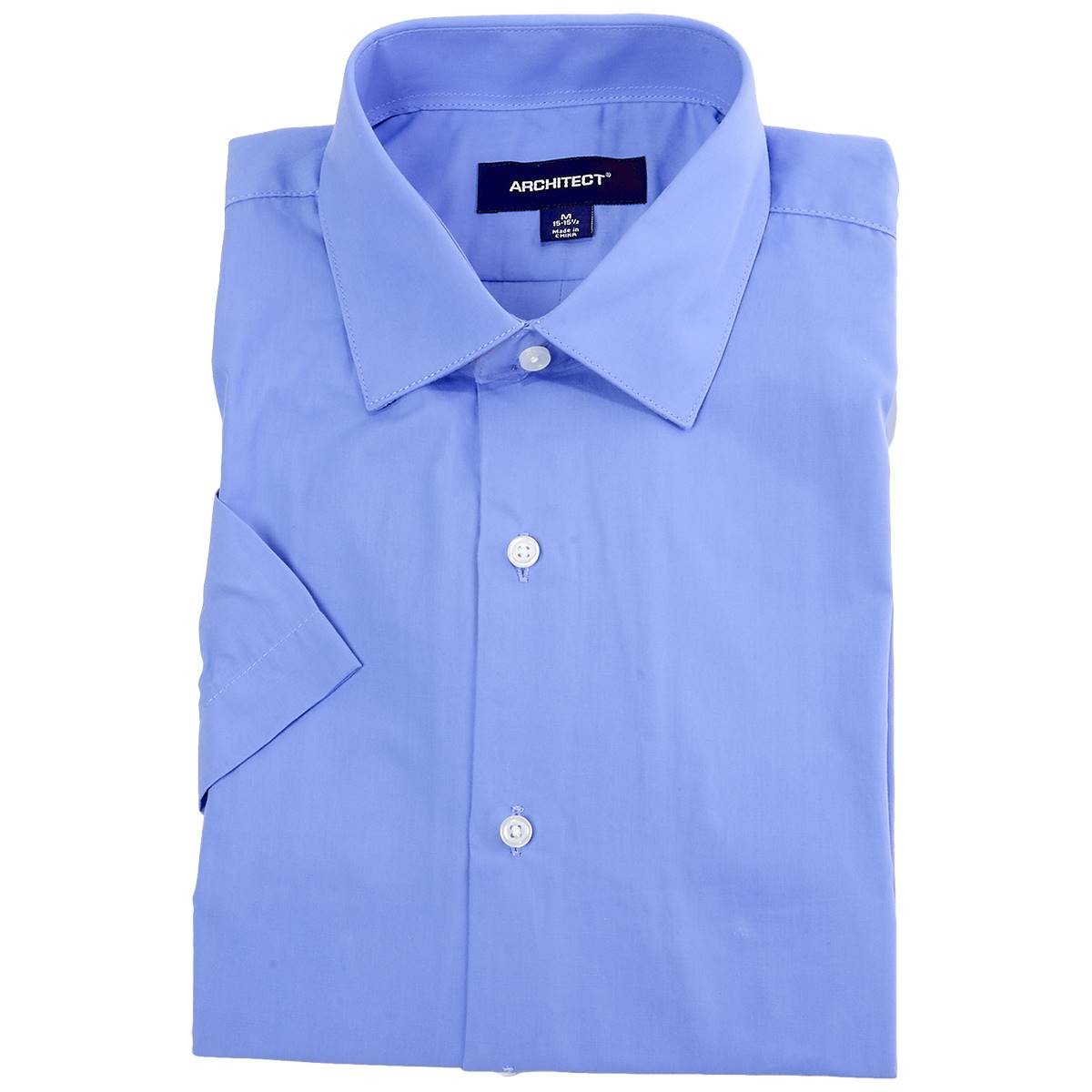 Mens Architect&#40;R&#41; Short Sleeve Regular Fit Dress Shirt - Blue