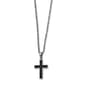 Mens Gentlemen's Classics&#40;tm&#41; Textured Black Plated Cross Necklace - image 1