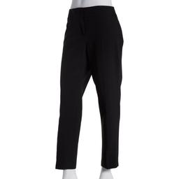 Petite Kasper Solid Stretch Crepe Slim Suit Separates Dress Pants