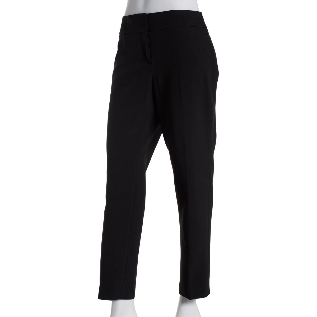 Petite Kasper Solid Stretch Crepe Slim Suit Separates Dress Pants