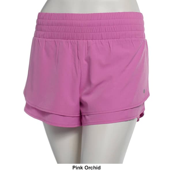 Womens RBX Stretch Woven Flutter Running Shorts