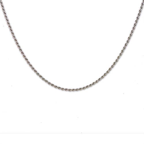 Sterling Silver 24in. Rope Chain Necklace - image 