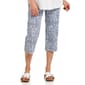 Petite Briggs Luxe Millennium Medallion Cat Eye Pocket Capris - image 2