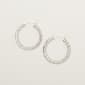 Sterling Silver Mesh Hoop Earrings - image 1