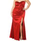 Juniors Plus Emerald Sundae Satin Twisted Front Empire Dress - image 3