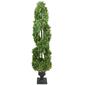 Northlight Seasonal 4.5ft. Artificial Cedar Spiral Topiary Tree - image 1